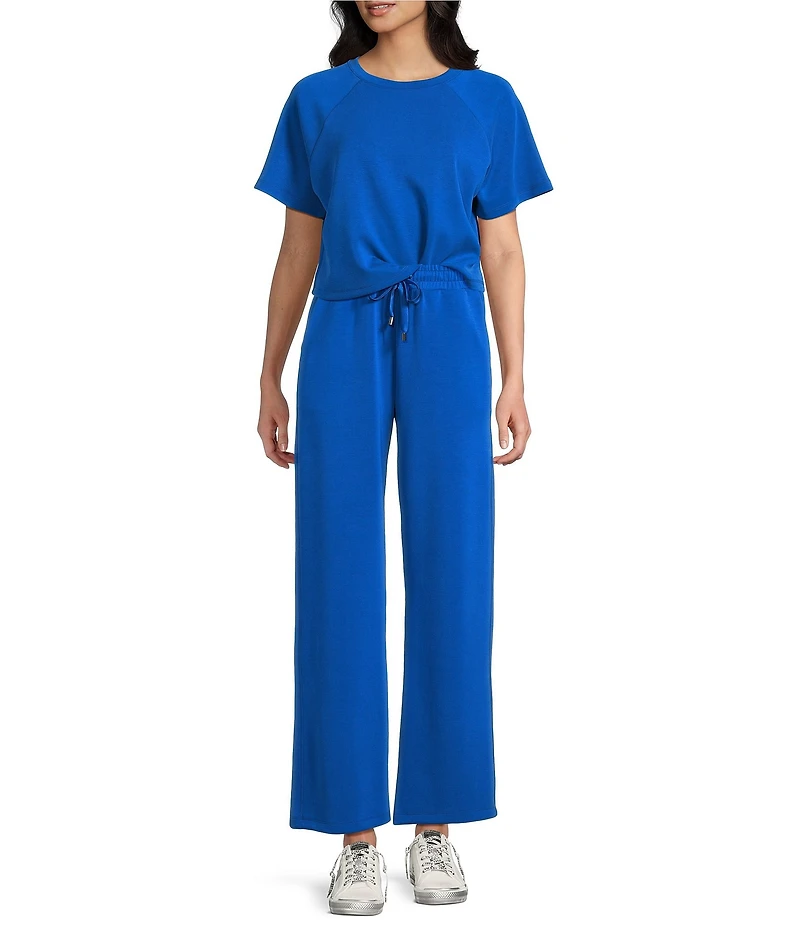 Copper Key Knit Wide Leg Pull On Coordinating Pants