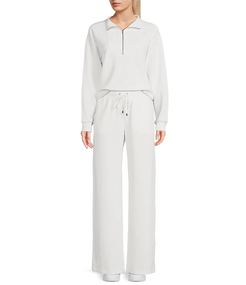 Copper Key Knit Wide Leg Pull On Coordinating Pants