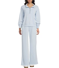 Copper Key Knit Wide Leg Pull On Coordinating Pants