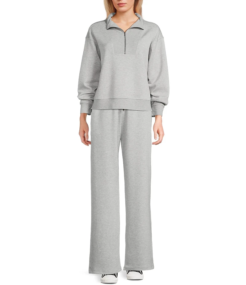 Copper Key Knit Wide Leg Pull On Coordinating Pants