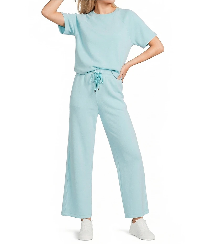 Copper Key Knit Wide Leg Pull On Coordinating Pants