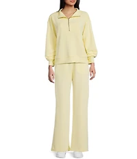 Copper Key Knit Wide Leg Pull On Coordinating Pants