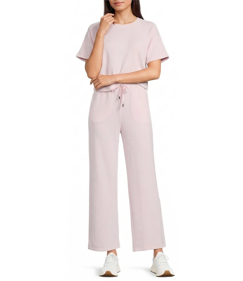 Copper Key Knit Wide Leg Pull On Coordinating Pants