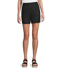 Copper Key Linen Blend Coordinating Shorts