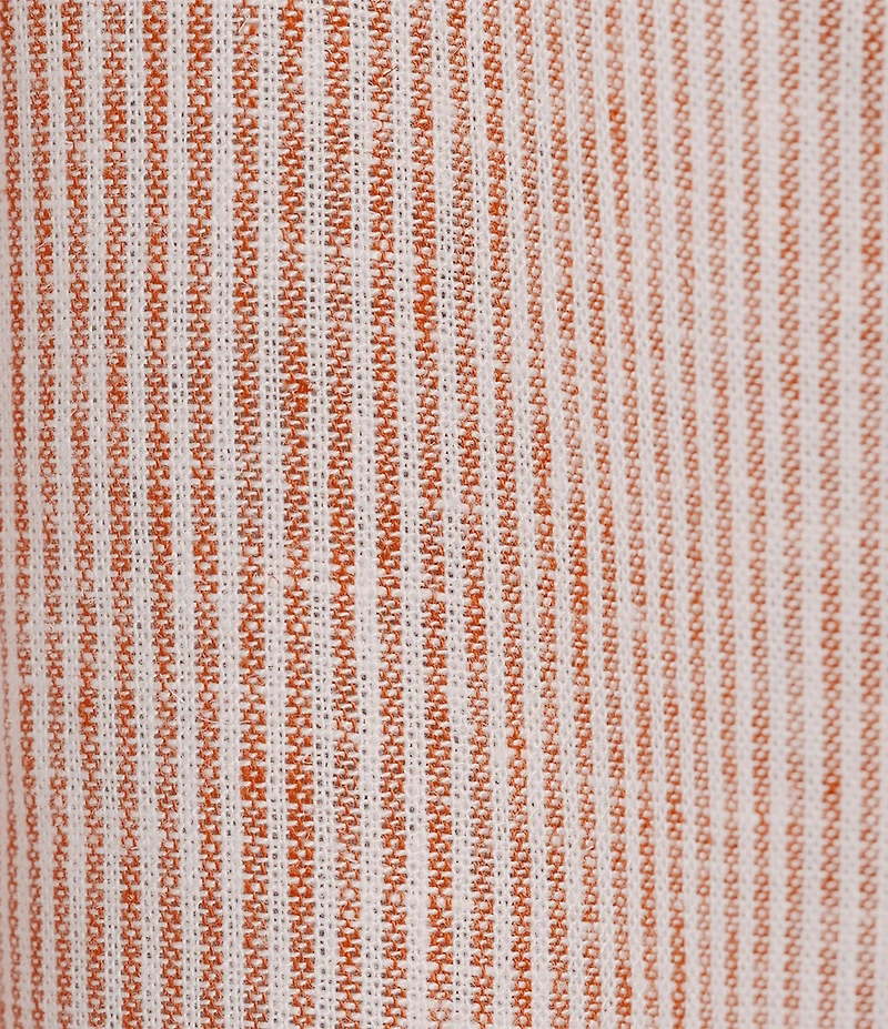 Copper Key Linen Stripe Coordinating Crop Camp Shirt
