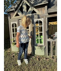 Copper Key Little Girls Knit Wide Stripe Boxy T-Shirt