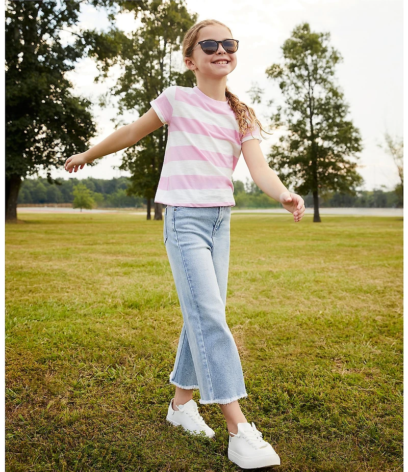 Copper Key Little Girls Wide Leg Denim Jeans