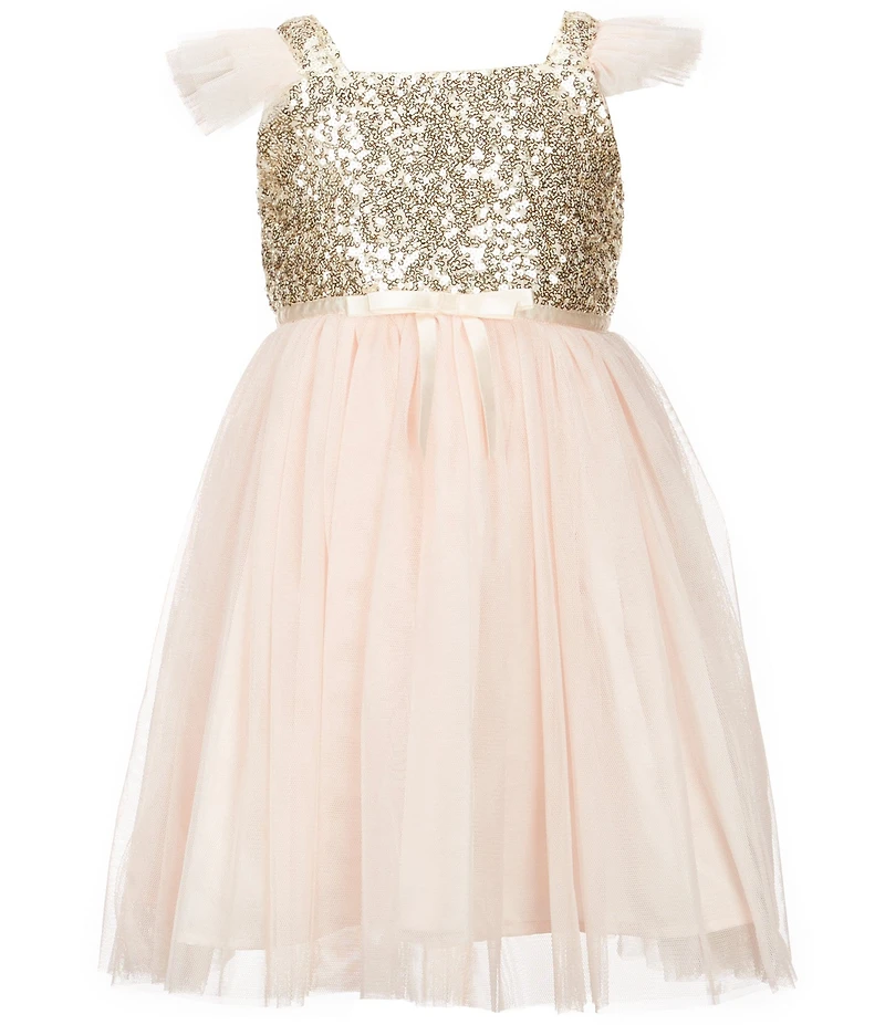 Popatu Little/Big Girls 2-8 Sequin Tulle Dress