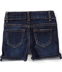 Copper Key Little Girls Cuffed Denim Shorts
