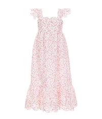 Copper Key Little Girls Eyelet Floral Midi Dress