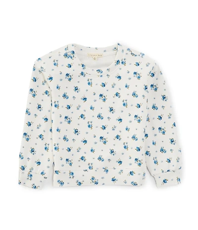 Copper Key Little Girls Floral Lounge Life Sweatshirt