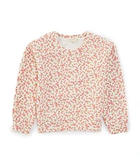 Copper Key Little Girls Floral Lounge Life Sweatshirt