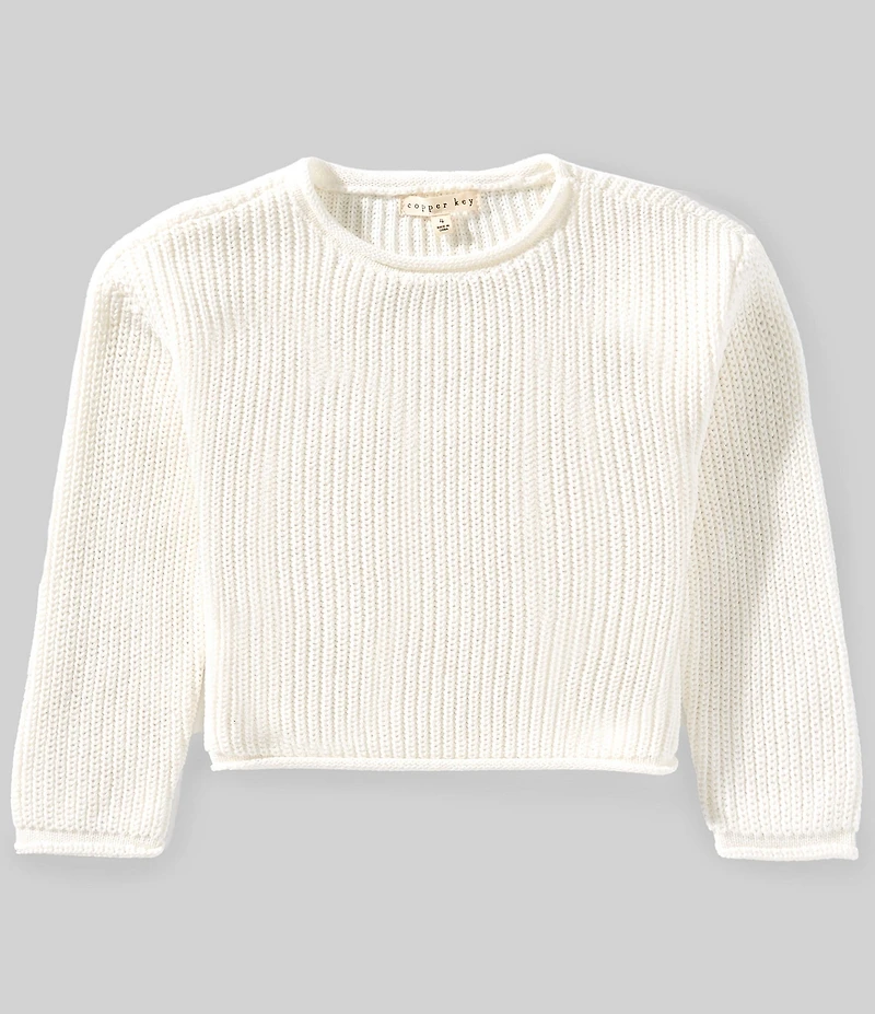 Copper Key Little Girls Jersey Roll Neck Sweater
