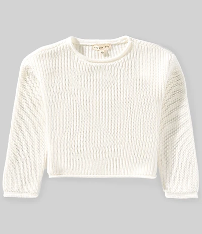 Copper Key Little Girls Jersey Roll Neck Sweater
