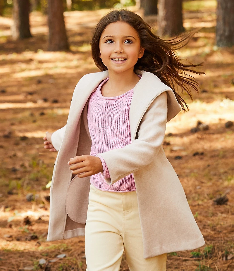 Copper Key Little Girls Jersey Roll Neck Sweater