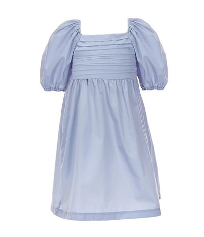 Copper Key Little Girls Shirred Bodice Margo Puff Sleeve Dress