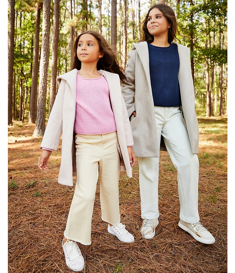 Copper Key Little Girls Wide Leg Denim Pants