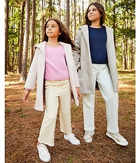 Copper Key Little Girls Wide Leg Denim Pants