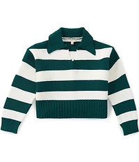 Copper Key Little Girls Fisherman Sweater