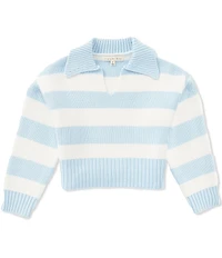 Copper Key Little Girls Fisherman Sweater