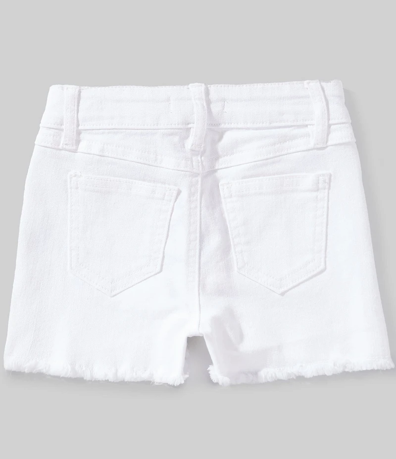 Copper Key Little Girls Frayed Hem High Rise Cut Off Denim Shorts