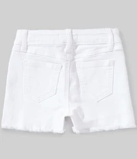 Copper Key Little Girls Frayed Hem High Rise Cut Off Denim Shorts