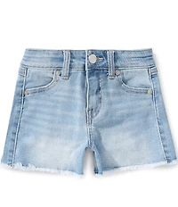 Copper Key Little Girls Frayed Hem High Rise Cut Off Denim Shorts