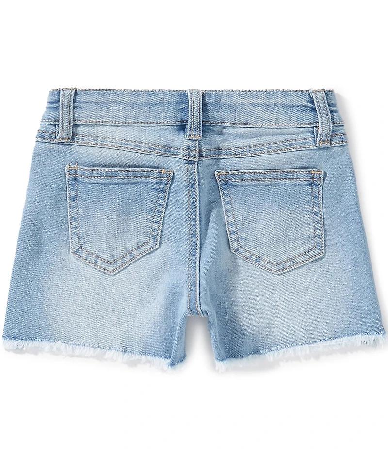 Copper Key Little Girls Frayed Hem High Rise Cut Off Denim Shorts