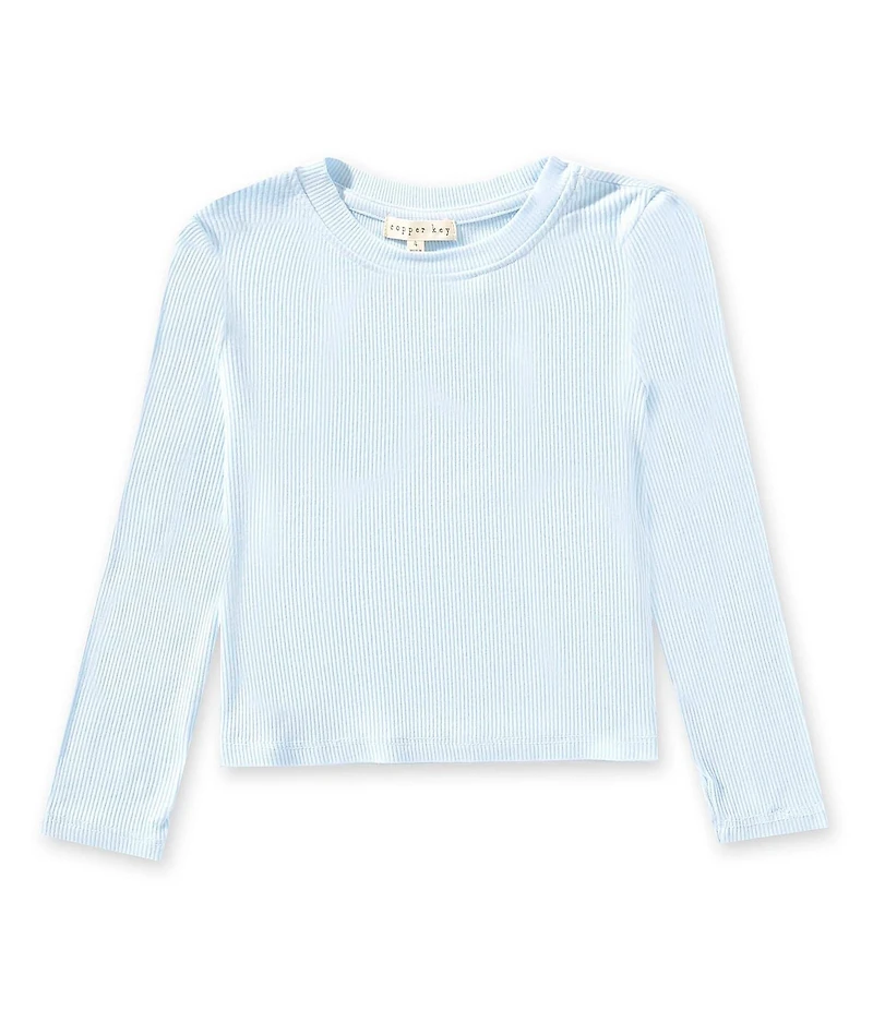 Copper Key Little Girls Long Sleeve T-Shirt