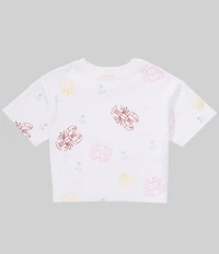 Copper Key Little Girls Printed Boxy Tee
