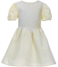 Copper Key Little Girls Smocked Gingham Dress
