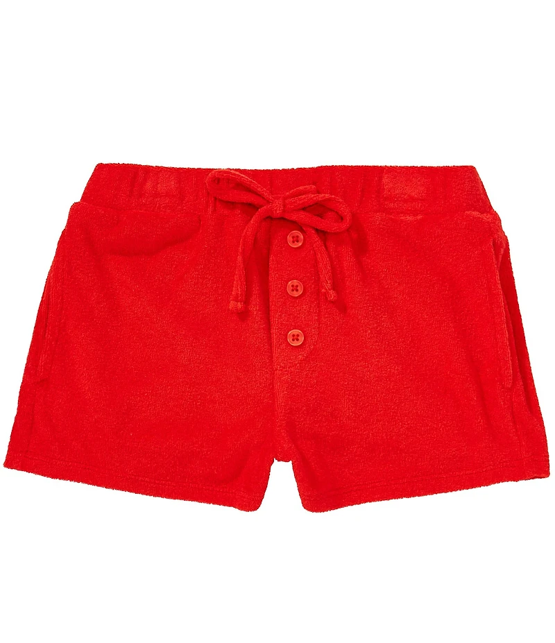 Copper Key Little Girls Terry Cloth Americana Shorts