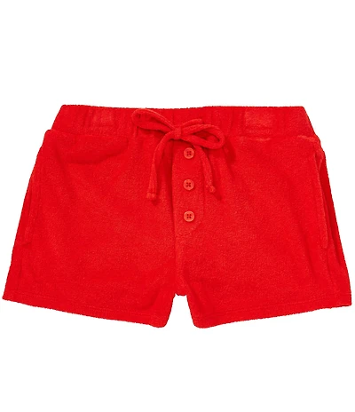 Copper Key Little Girls Terry Cloth Americana Shorts