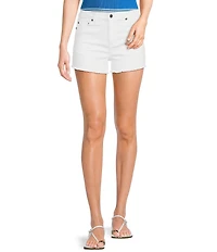 Copper Key Long Cut Off Denim Shorts