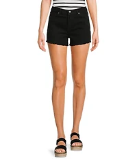 Copper Key Long Cut Off Denim Shorts