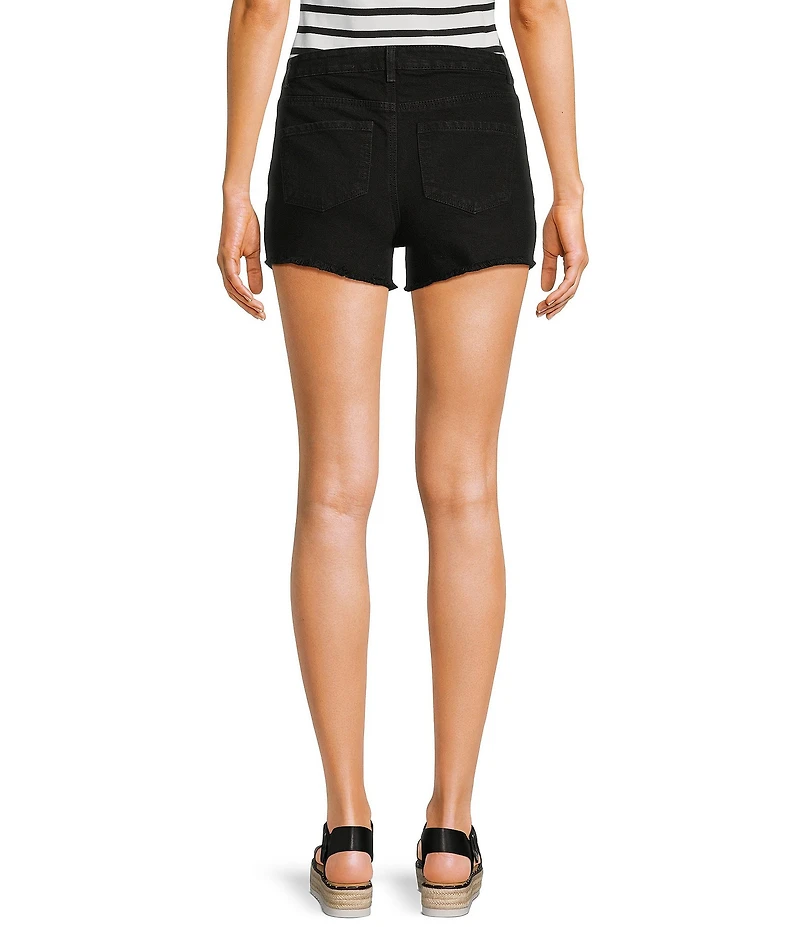 Copper Key Long Cut Off Denim Shorts