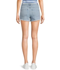 Copper Key Long Cut Off Denim Shorts
