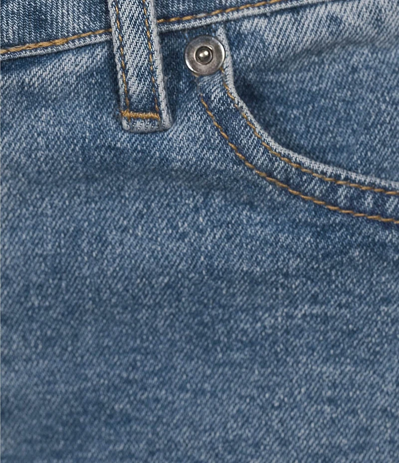 Copper Key Long Cut Off Denim Shorts