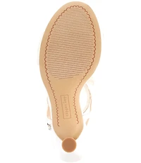 Copper Key Lucia Pearl Ornament T-Strap Dress Sandals