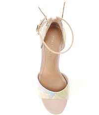 Copper Key Majesty Leather Butterfly Print Wing Ornament Dress Sandals