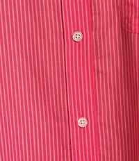 Copper Key Mini Stripe Print Oversized Fit Button-Front Woven Shirt