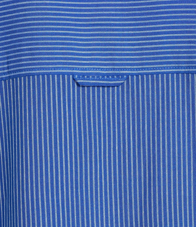 Copper Key Mini Stripe Print Oversized Fit Button-Front Woven Shirt