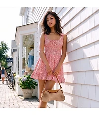 Copper Key Nara Floral Scoop Neck Mini Dress