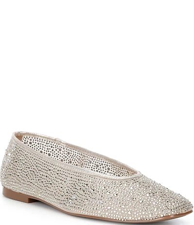 Copper Key Nola Mesh Rhinestone Dress Ballet Flats