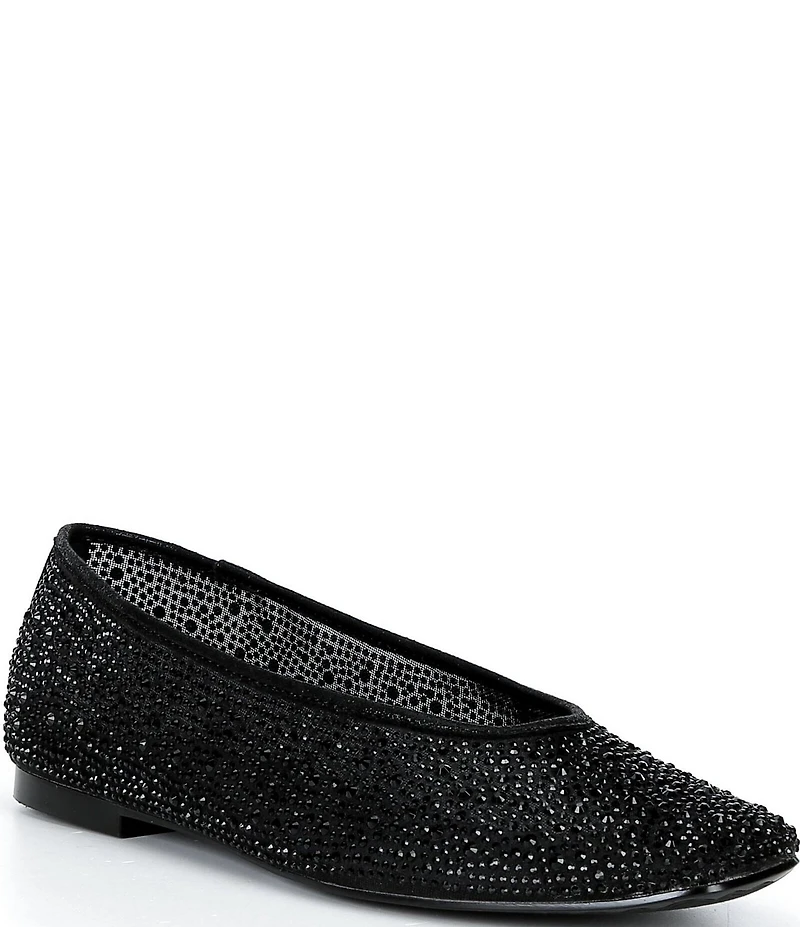 Copper Key Nola Mesh Rhinestone Dress Ballet Flats