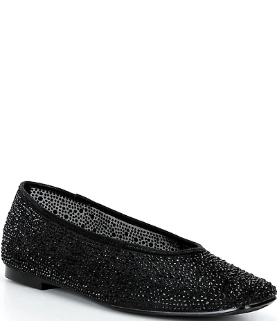 Copper Key Nola Mesh Rhinestone Dress Ballet Flats