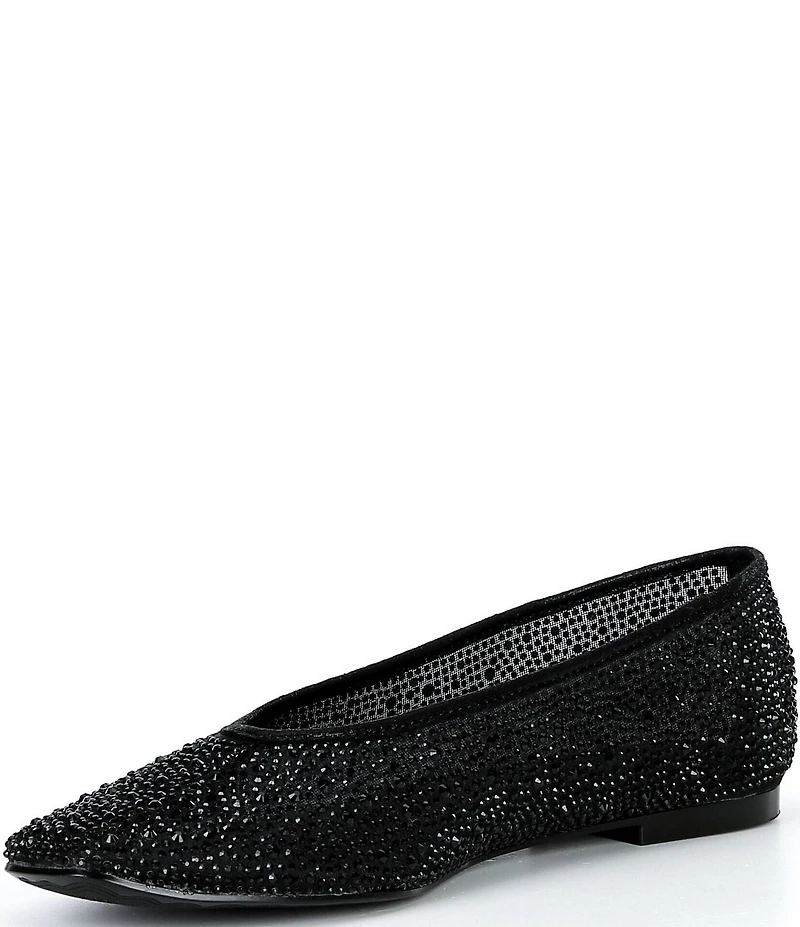 Copper Key Nola Mesh Rhinestone Dress Ballet Flats