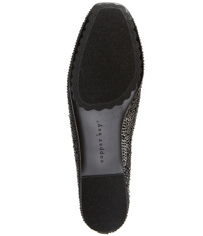 Copper Key Nola Mesh Rhinestone Dress Ballet Flats