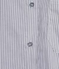 Copper Key Oversized Stripe Button-Front Shirt
