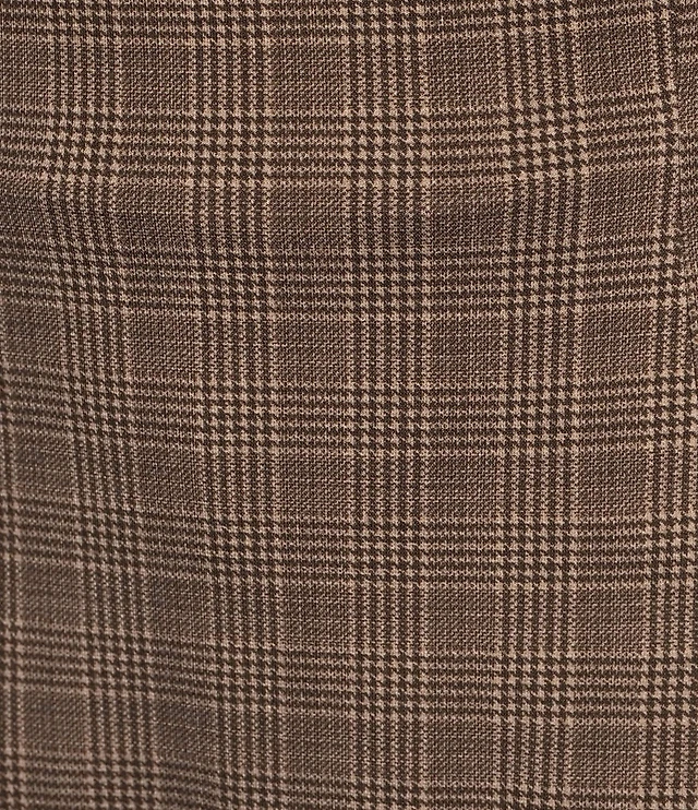 Copper Key Plaid Mini Dress
